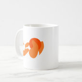 Panda Playing (Orange) Kaffeetasse (Vorderseite Links)