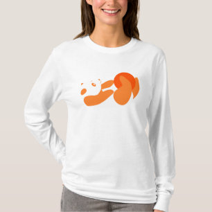 Panda Playing (Orange) T-Shirt