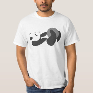 Panda Playing (Schwarz) T-Shirt