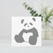 Panda-Plüsch Einladung (Stehend Vorderseite)