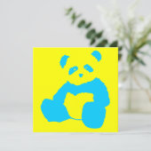 Panda-Plüsch Einladung (Stehend Vorderseite)