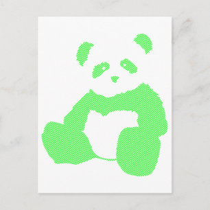 Panda-Plüsch Postkarte