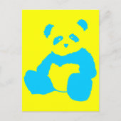 Panda-Plüsch Postkarte (Vorderseite)