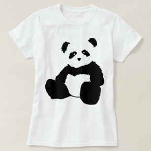 Panda-Plüsch T-Shirt