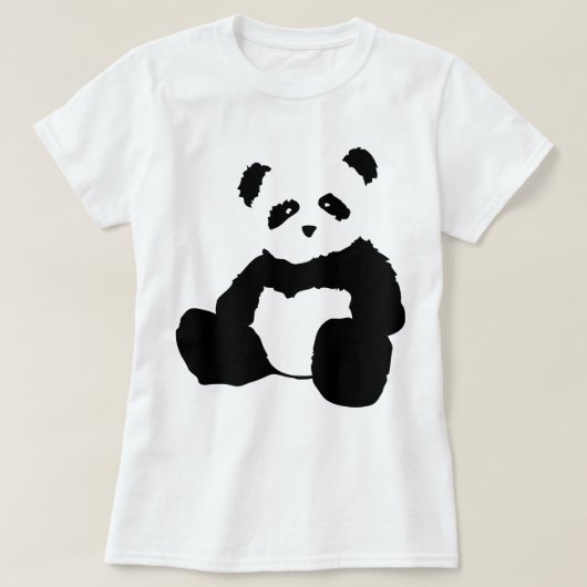 Panda-Plüsch T-Shirt (Design vorne)