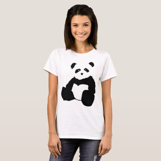 Panda-Plüsch T-Shirt (Vorne ganz)