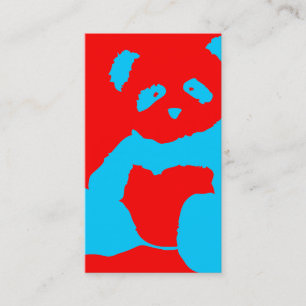 Panda-Plüsch Visitenkarte