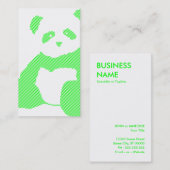 Panda-Plüschstreifen Visitenkarte (Vorne/Hinten)