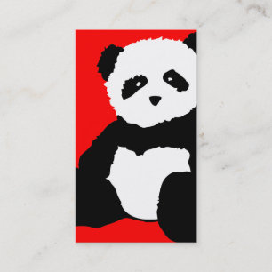 Panda plush : Farbe individuell anpassbar Visitenkarte