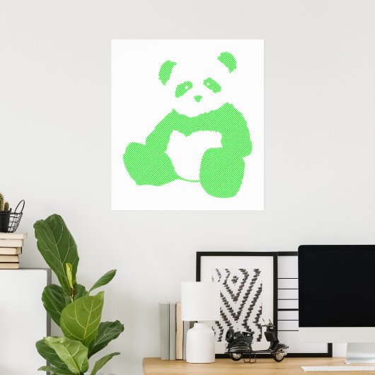 Panda plush. poster (Heimbüro)