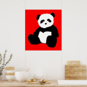 Panda plush. poster (Küche)