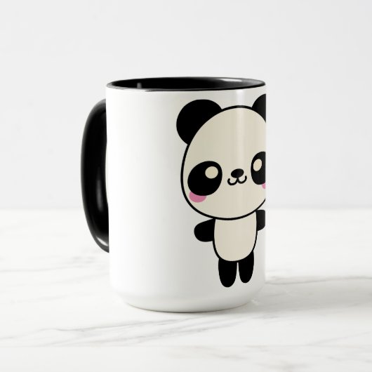 Panda Plushie Tasse (Vorderseite Links)