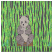 Panda - Polyestergewebe Stoff (Nahaufnahme)