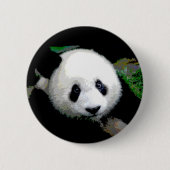 Panda Pop Art Button (Vorderseite)