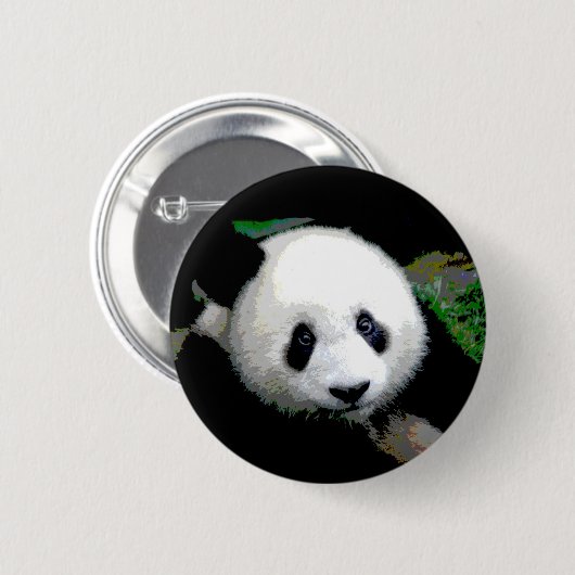 Panda Pop Art Button (Vorne & Hinten)