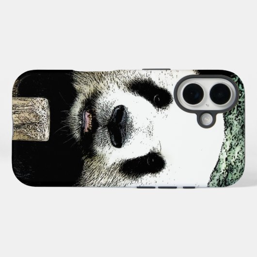 Panda Pop Art Case-Mate iPhone Hülle (Rückseite (Horizontal))