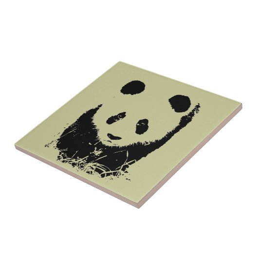 Panda Pop Art Fliese (Seite)