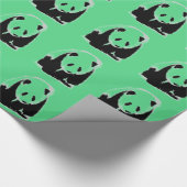 Panda Pop Art Geschenkpapier (Ecke)
