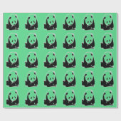 Panda Pop Art Geschenkpapier (Flach)
