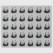 Panda Pop Art Geschenkpapier (Flach)
