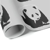 Panda Pop Art Geschenkpapier (Rolleneckpunkt)