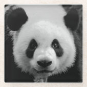 Panda Pop Art Glasuntersetzer (Vorderseite)