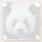 Panda Pop Art Glasuntersetzer (Rückseite)
