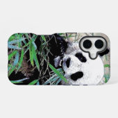 Panda Pop-Art iPhone 16 Hülle (Rückseite (Horizontal))