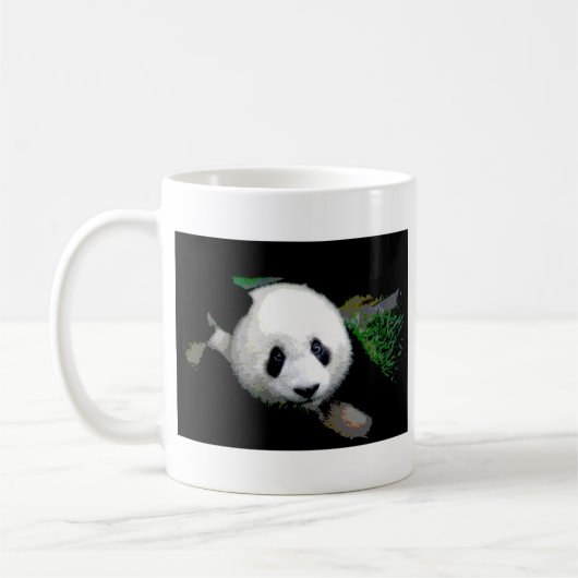 Panda Pop Art Kaffeetasse (Links)
