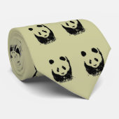 Panda Pop Art Krawatte (Gerollt)
