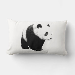 Panda Pop Art Lumbar Pillow Lendenkissen