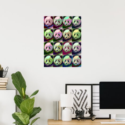 Panda Pop Art Poster (Heimbüro)