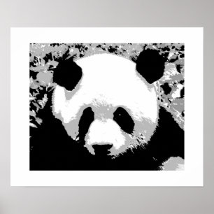 Panda Pop Art Poster Print - Panda Poster