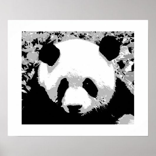Panda Pop Art Poster Print - Panda Poster (Vorne)