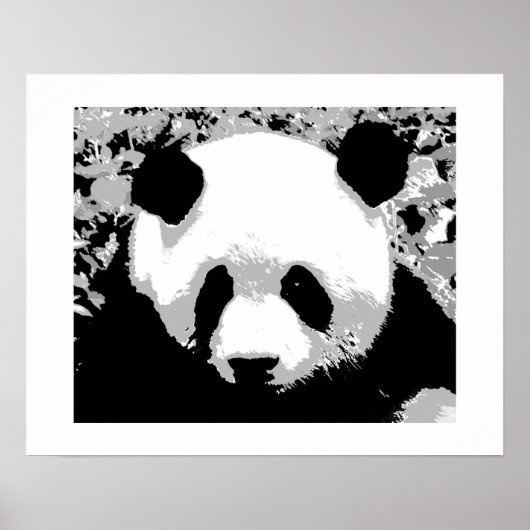 Panda Pop Art Poster Print - Panda Poster (Vorne)