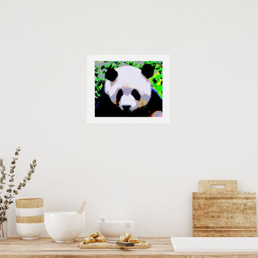 Panda Pop Art Poster Print - Panda Poster (Küche)