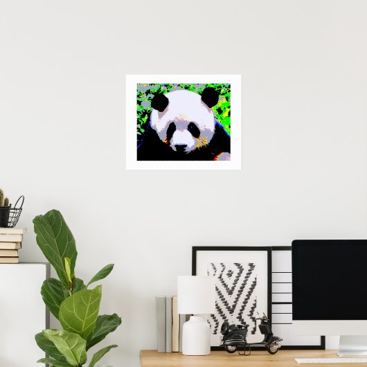 Panda Pop Art Poster Print - Panda Poster (Heimbüro)