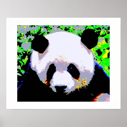 Panda Pop Art Poster Print - Panda Poster (Vorne)