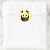 Panda Pop Art Runder Aufkleber (Tasche)