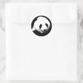 Panda Pop Art Runder Aufkleber (Tasche)