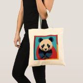 Panda Pop Art Tragetasche (Vorderseite (Produkt))