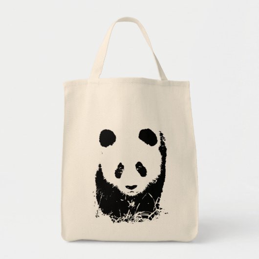 Panda Pop Art Tragetasche (Vorne)