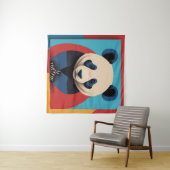 Panda Pop-Art Wandteppich (Beispiel (Horizontal))