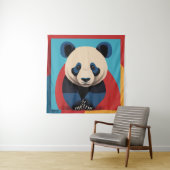 Panda Pop-Art Wandteppich (Beispiel)