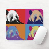 Panda-Pop-Kunst-Mausunterlagen Mousepad (Mit Mouse)