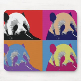 Panda-Pop-Kunst-Mausunterlagen Mousepad