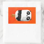Panda Popsicle Ice Cream Rechteckiger Aufkleber (Tasche)