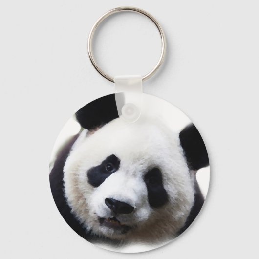 Panda Portrait Key Chains Schlüsselanhänger (Vorderseite)