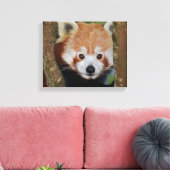 Panda Portrait Wrapped Canvas Leinwanddruck (Insitu (Wohnzimmer))