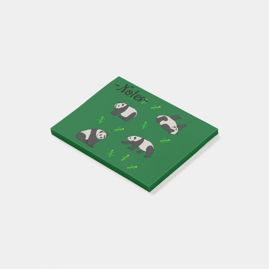 Panda Post-it Klebezettel (angewinkelt)